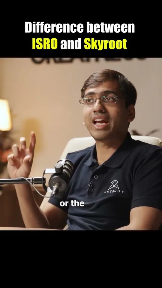 YouTube Short thumbnail: Skyroot vs SpaceX vs ISRO, posted by thinkschool.knowledge